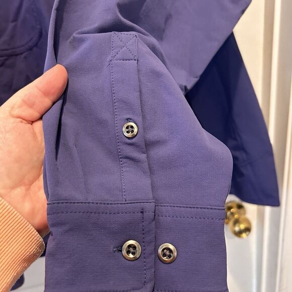 Duluth Flexpidition Water Resistant Shirt  Jacket Button Up Size Women's 3X Blue - Picture 9 of 10